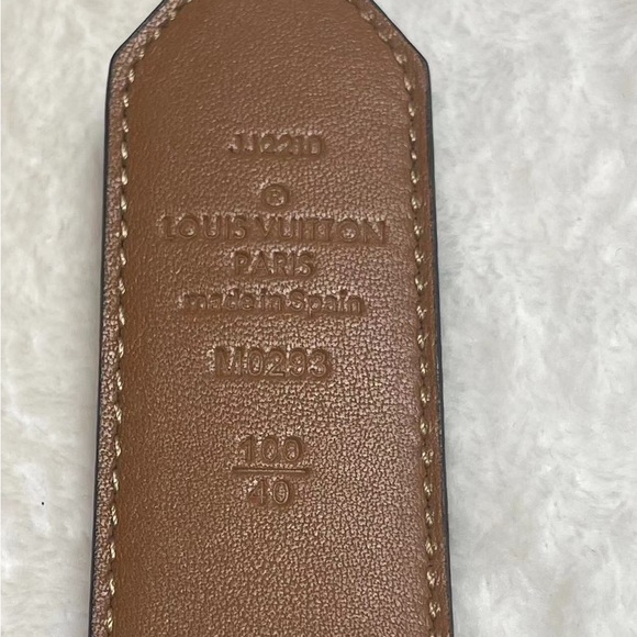 Louis Vuitton Monogram Brown Reversible Belt with Gold Buckle - Picture 6 of 10